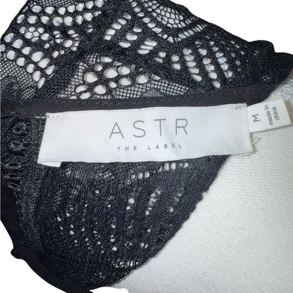 ASTR The Label Black Lace Long Sleeve Dress – Size Medium - Picture 4 of 10